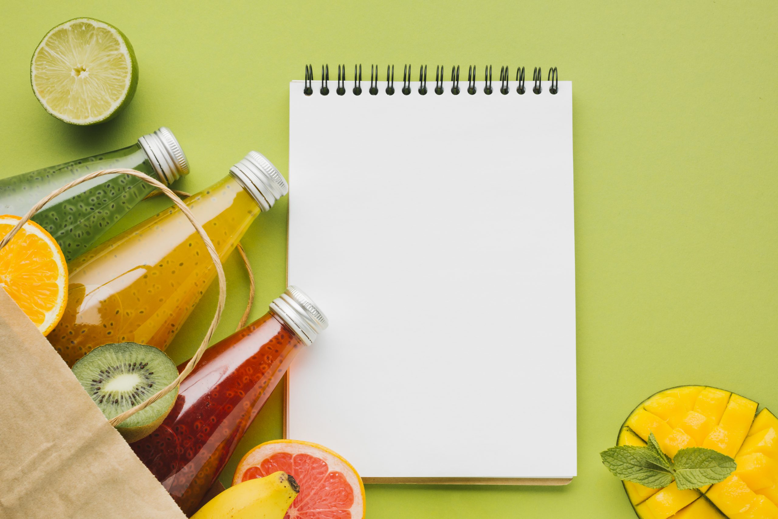 summer-fruit-juices-with-clipboard-copyspace